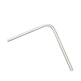 Coude creux inox 316 brossé 250x250mm pour passage de câble diamètre 4 et 6mm dans les angles