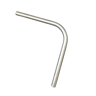 Coude creux inox 304 brossé 200x200mm pour passage de câble diamètre 4mm dans les angles