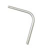 Coude creux inox 304 brossé 200x200mm pour passage de câble diamètre 4mm dans les angles