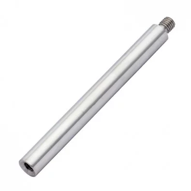 Tige 65 mm ø 14 mm filetée M8 taraudée M6 en inox 304 brossé.