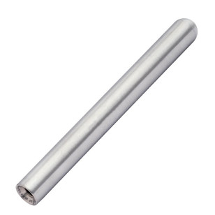 Tige 115 mm ø 14 mm taraudée M6 extrémité arrondie en inox 304 brossé.
