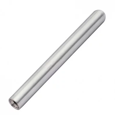 Tige 115 mm ø 14 mm taraudée M6 extrémité arrondie en inox 304 brossé.