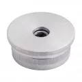 Bouchon fileté plat tube rond inox 42,4 mm inox 304 brossé pas cher 0