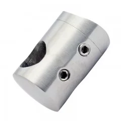 Support de lisse ø10 mm transversal inox poli miroir sur tube ø42,4 mm