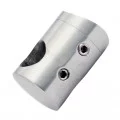 Support de lisse ø10 mm transversal pour support plat inox 316 brossé 0