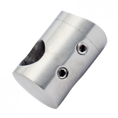 Support de lisse ø12 mm transversal pour support plat inox 316 brossé