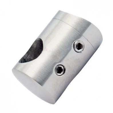 Support de lisse ø12 mm transversal pour tube ø33,7 mm inox 316 brossé