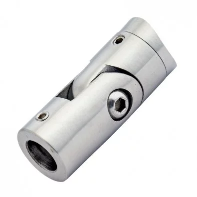 Support de barre ø 12 mm orientable pour support plat inox 316 brossé