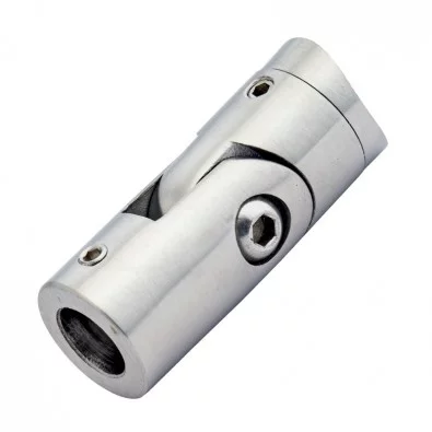 Support de barre ø 12 mm orientable pour tube 33,7 mm inox 316 brossé