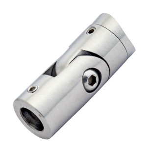 Support de barre ø 12 mm orientable pour tube 42,4 mm inox 316 brossé