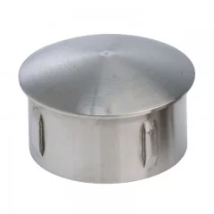 Bouchon bombé pour tube rond inox de diam 33,7 mm en inox 304 brossé