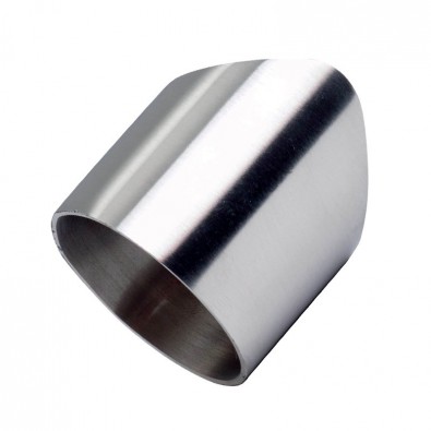 Raccord de barre ø 33,7 mm sur tube ø 48,3 mm en inox 304 brossé