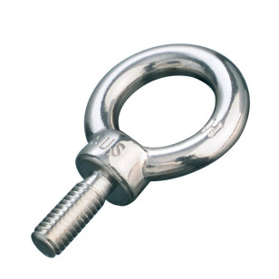 Anneau diamètre 16 mm à tige filetée M6 en inox 316