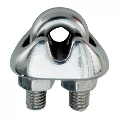 Serre-câble étrier en inox 316 pour câble 5 mm