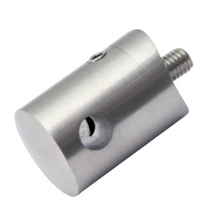 Support pour câble 4 mm en inox pour poteau 42,4 mm