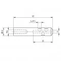 Connecteur taraudé M6 en inox 316 pour câble diamètre 6 mm 1