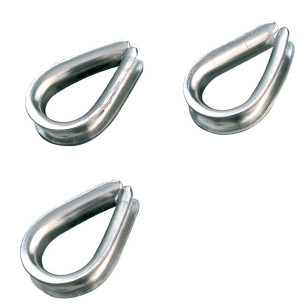 Cosse cœur en inox 316 pour câble 4 mm