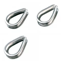 Cosse cœur en inox 316pour câble 5 mm