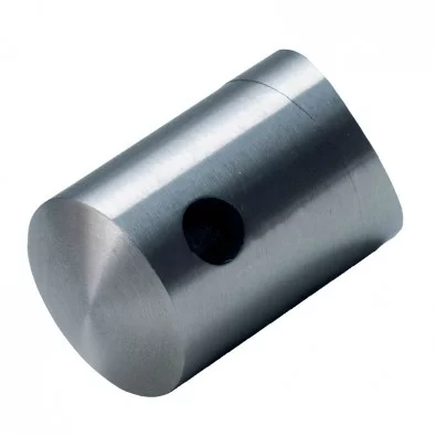 Support pour câble 4 mm en inox brossé pour poteau 42,4 mm Support pour câble 4 mm en inox brossé pour poteau 42,4 mm