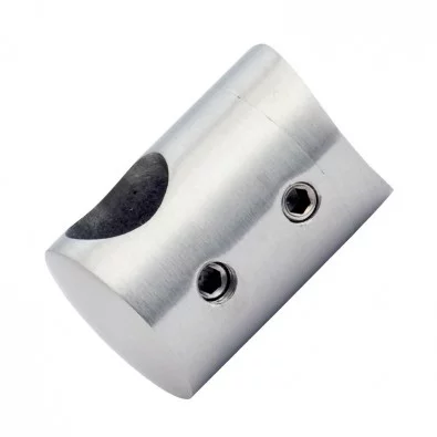 Support de lisse ø12 mm transversal pour tube ø42,4 mm inox 304 brossé