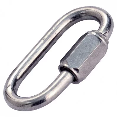 Maillon rapide en inox 316 diamètre 5 mm ouverture 6,5 mm