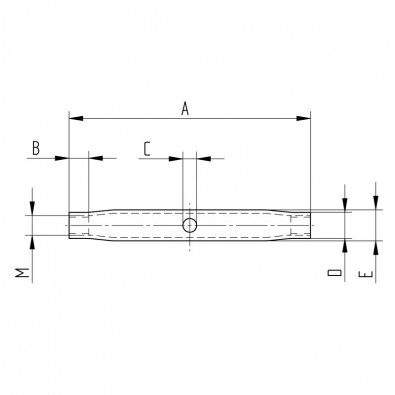 Corps de tendeur en inox 316 avec filetages M10 à gauche et à droite Corps de tendeur en inox 316 avec filetages M10 à gauche et à droite