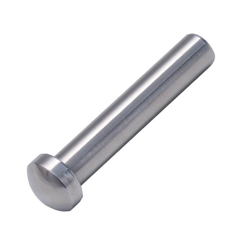 Embout inox à tête bombéeà sertir pour câble 6 mm