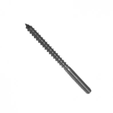 Vis à double filetage, M6 x 80 mm, en inox 304