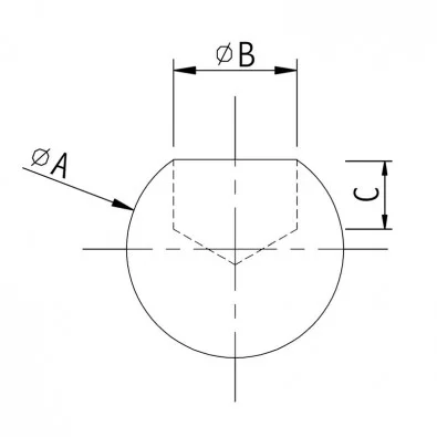 Terminaison boule de lisse de garde corps 12 mm inox 304 brossé Ø 20 mm, à coller Terminaison boule de lisse de garde corps 12 mm inox 304 brossé Ø 20 mm, à coller