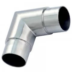 Coude à 90° mâle-mâle en inox 304 brossé 48,3 mm angle droit