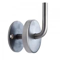 Support mural de main courante à angle droit en inox 304 brossé, cache