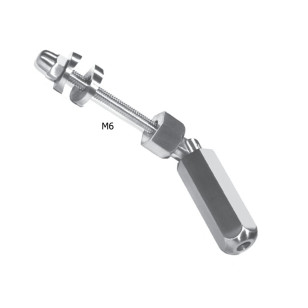 Emboût serre-câble et tendeur en inox pour câble diamètre 4 mm pour poteau rond ou plat