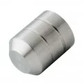 Terminaison droite de lisse de garde corps 12mm, inox 304 brossé 0