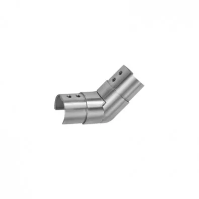 Coude orientable extérieur de tube à gorge ø 42,4 mm inox 316 brossé Coude orientable extérieur de tube à gorge ø 42,4 mm inox 316 brossé