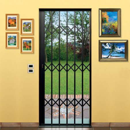 Grille de défense coulissante contemporaine modèle XL-SECURIT 