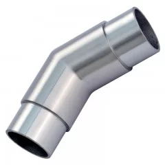 Coude à 45° mâle-mâle en inox 304 brossé 42,4 mm