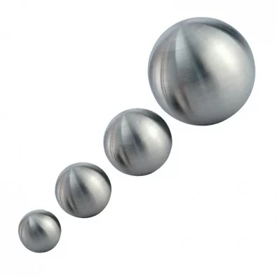Boule décorative inox creuse diamètre 60 épaisseur 2 mm, insert M8