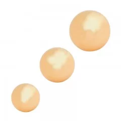 Boule d'ornement en laiton poli miroir verni ø 200x2,0 mm, insert M10