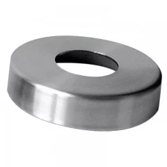 Cache-platine ø 105mm pour tube ø 33,7mm hauteur 16mm inox 304 brossé