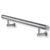 Rampe design inox brossé sur mesure, embout bombés 1