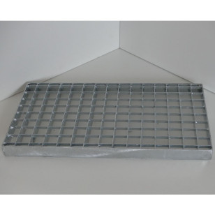 Caillebotis acier galvanisé sur mesure pressé maille 30/30 et porteurs 40/3 mm