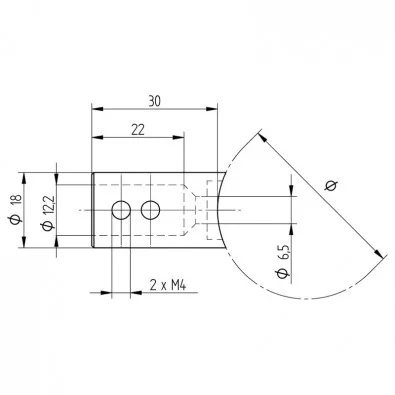 Support de lisse ø 12 mm axial pour tube rond ø33,7 mm inox 304 brossé Support de lisse ø 12 mm axial pour tube rond ø33,7 mm inox 304 brossé