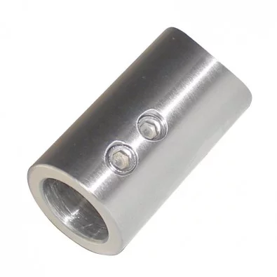 Support de lisse ø 12 mm axial pour tube rond ø42,4 mm inox 304 brossé