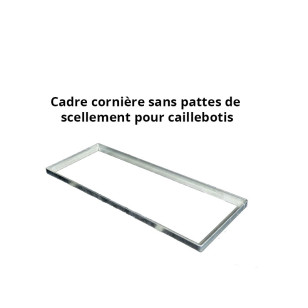 Cadre acier galva sur mesure pour caillebotis en cornière section 45 x 45 x 4.5 mm
