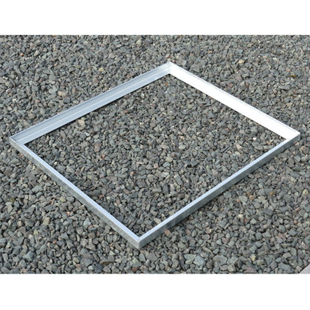 Cadre acier galva sur mesure pour caillebotis en cornière section 35 x 35 x 3 mm