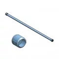 Barre d'appui de fenêtre ronde en inox brossé diamètre 42,4 mm 4