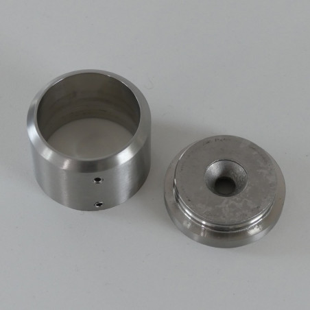 Embout depart mural inox pour barre appui garde corps fenetre