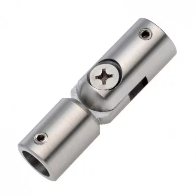 Raccord de lisses diamètre 12 mm orientable de 0 à 90° inox 304 brossé