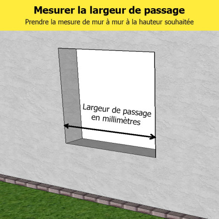 Largeur rambarde fenetre inox