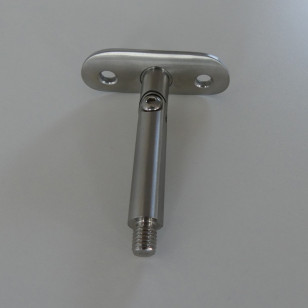 Support tige orientable pour main courante ø 42,4 x 2 mm inox 304 brossé